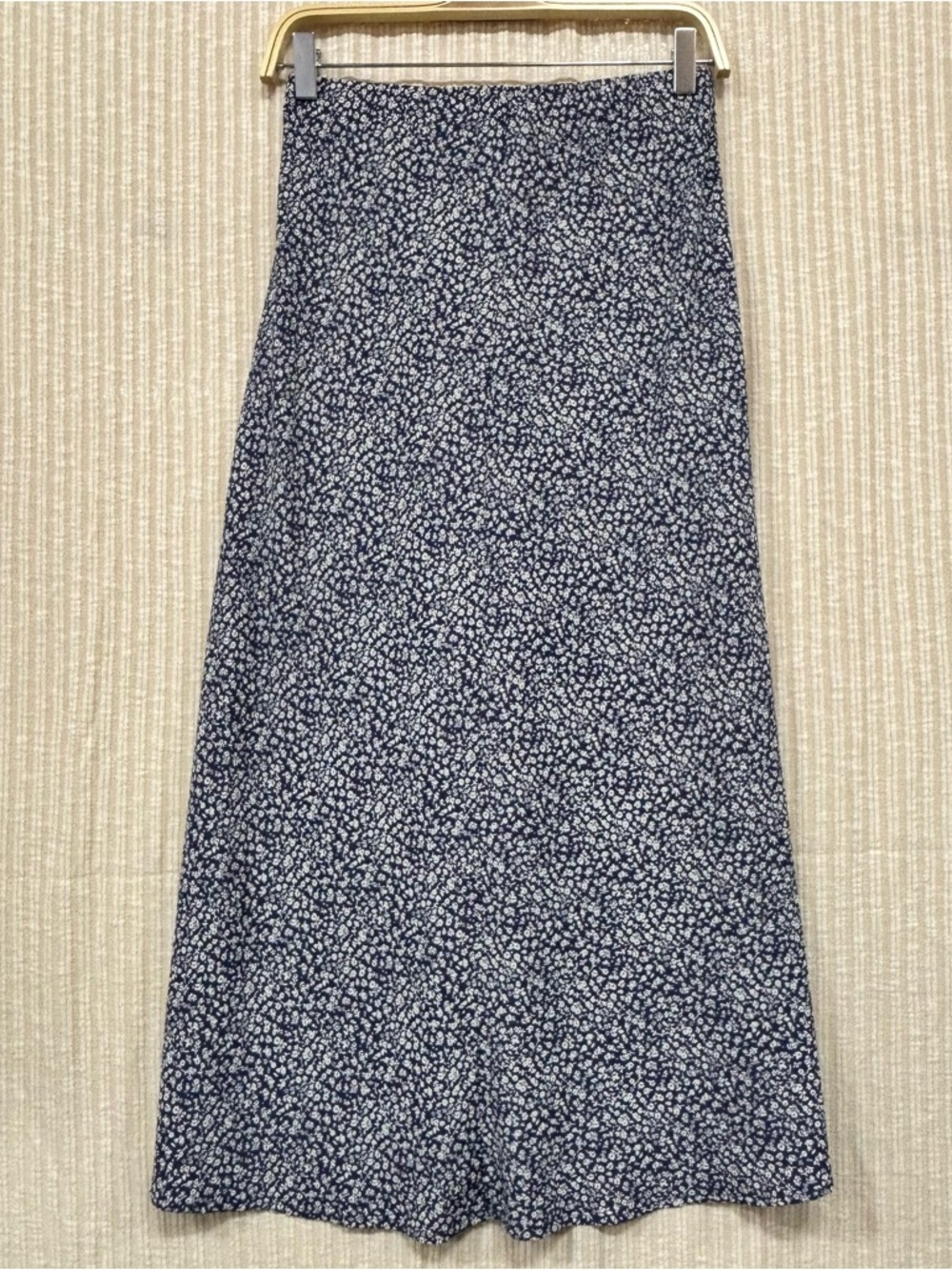 Navy Floral A-Line Maxi Skirt - Women